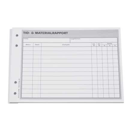 Tid- & materialrapport A5L
