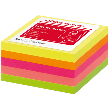 Notiskub Mini 50x50mm neon