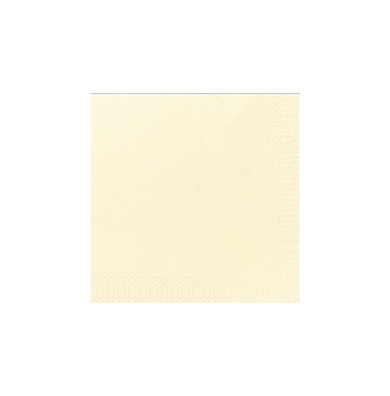 Servett 33x33 3-lag,vanil125/f