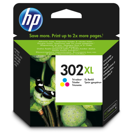 Blck HP 302XL 3-frg 330 sido