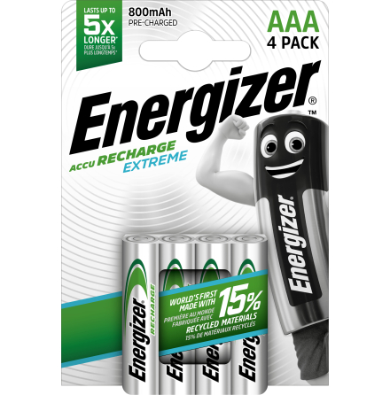 Batteri Ex Ladd AAA 4p 800 mAH
