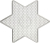 Prlplatta stjrna 15cm transp