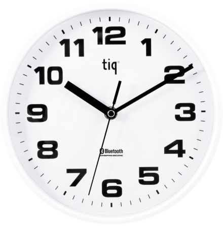 Vggklocka Bluetooth 23 cm vit