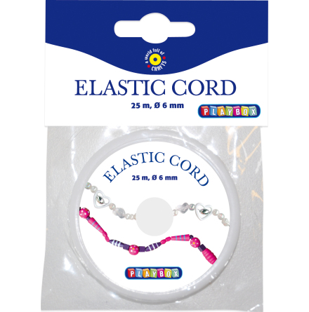 Smyckestrd elastisk 0,6 25m