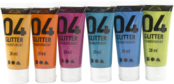 Akrylfrg glitt 6x20ml