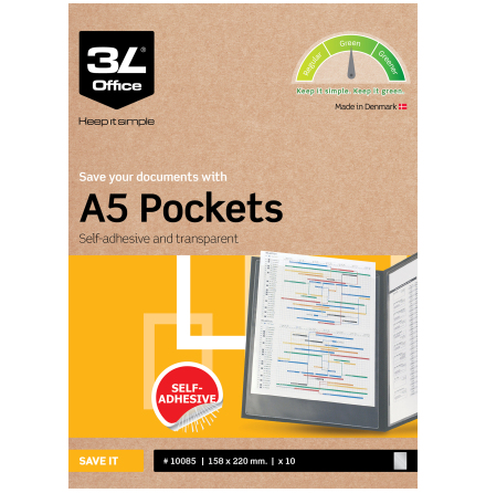 Plastfodral 3L sjlvh A5 10/fp