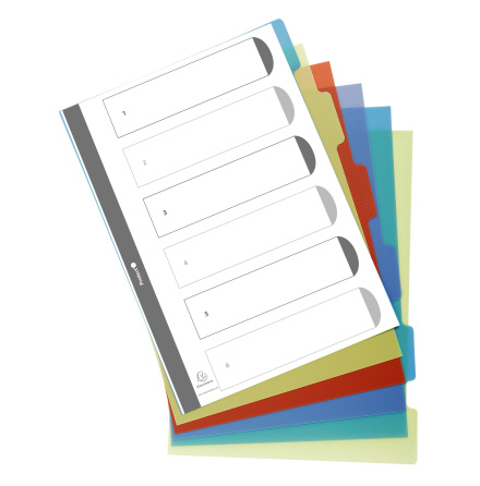 Register returplast A4 6-flik