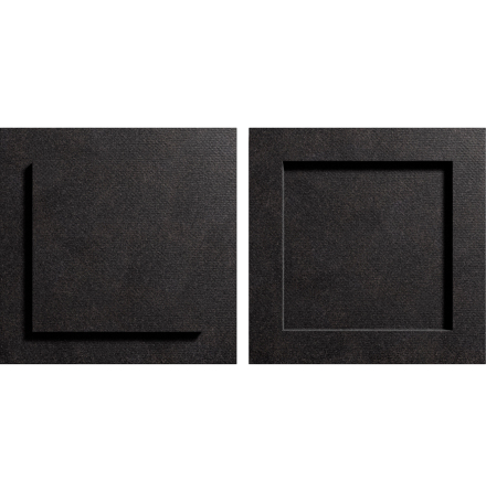 Ljudabsorbent Modern 2-p.svart