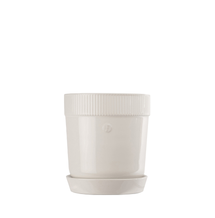 Elise kruka medium Vit