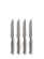 Fredde grillkniv, 4-p Silver