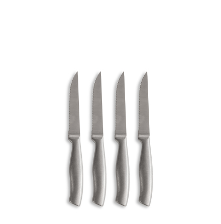 Fredde grillkniv, 4-p Silver
