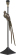 Lampfot Birdie Svart/mss 70cm