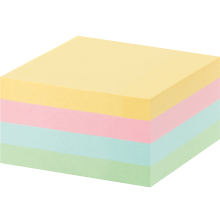 Notiskub Office 76x76 pastell