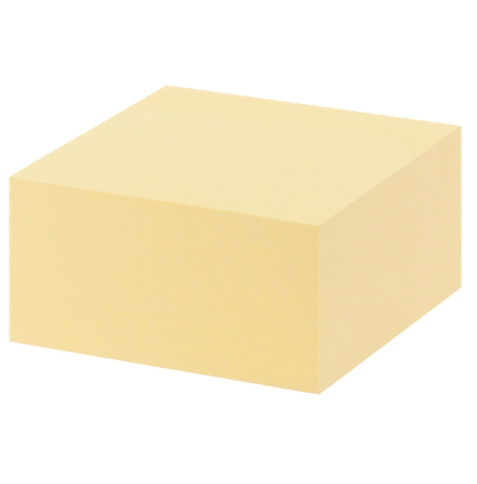 Notiskub Office 76x76mm gul