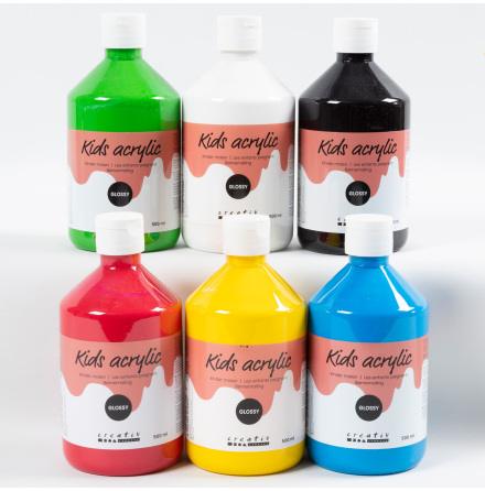 Akrylfrg blank 500ml mix 6/fp