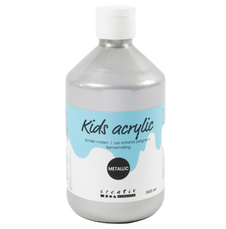 Akrylfrg metallic 500ml silve