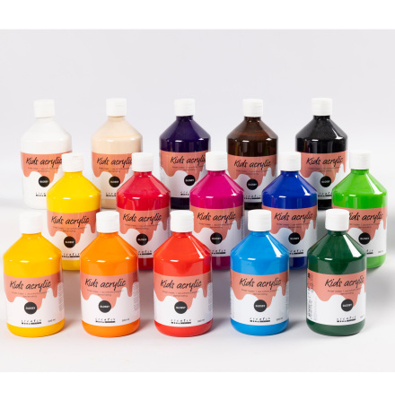 Akrylfrg blank 500ml mix 15/f