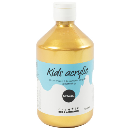 Akrylfrg metallic 500ml guld
