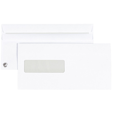 Kuvert E65 V2 vita sh 500/kt