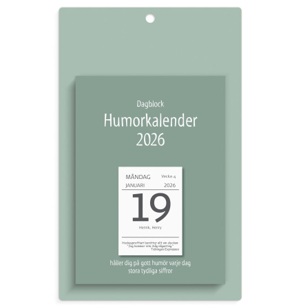 Vggpln med dagblock Humor