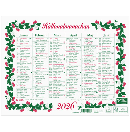 Lilla Hallonalmanackan 2026