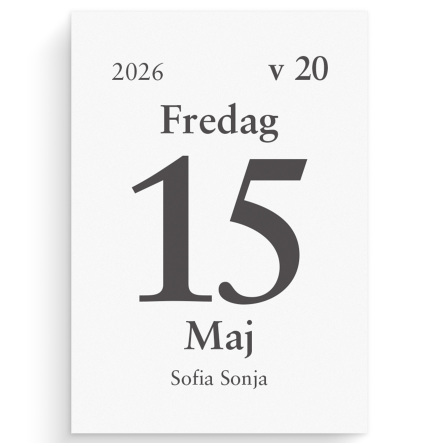 Dagblock 44x63mm 2026