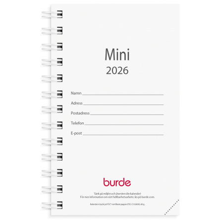 Kalender 2026 Mini refill