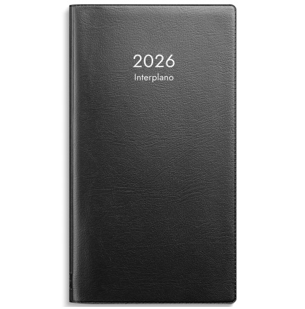 Interplano 2026 svart plast