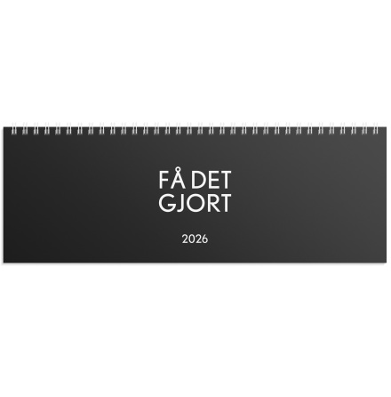 Bordskalender F det gjort 26