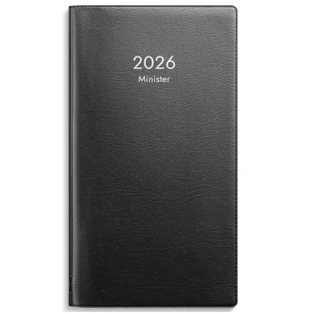 Minister 2026 svart plast