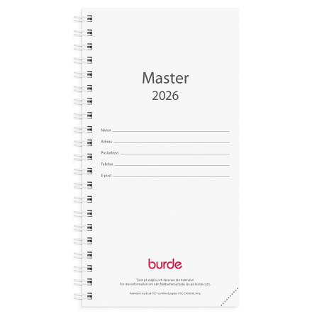 Kalender 2026 Master refill
