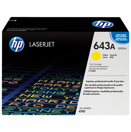 Toner HP 643A 10k gul