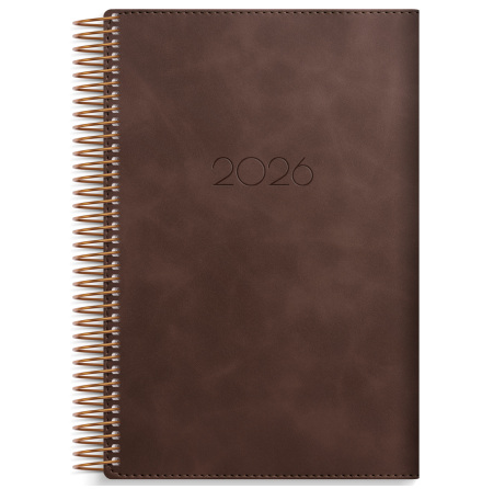 Dagbok Twist brun 2026