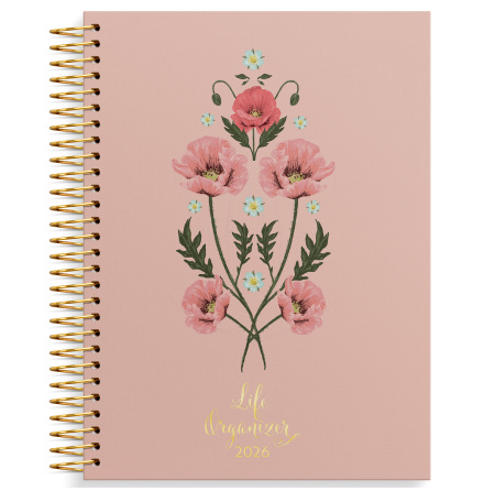 Life Organizer rosa 2026