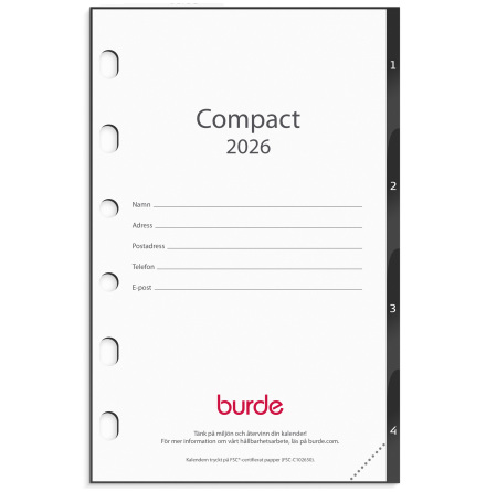 Kalender 2026 Compact grund