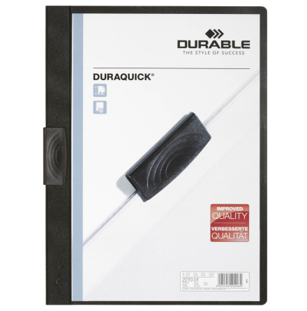 Klmmapp Duraquick A4 svart
