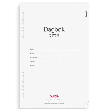 Business kal.sats 2026 Dagbok