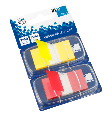 M�rkflik 45x25mm gu/r�d 2x50/f