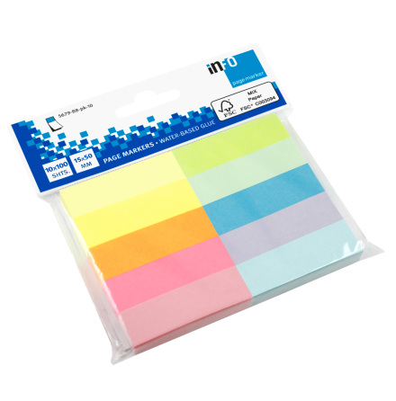 M�rkflikar Info papp 100x10/fp