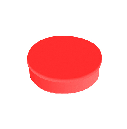 Magnet rund  20mm r�d 10/fp